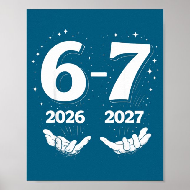67 Nye 2026 Funny Boys Kids New Years Eve Party 6  Poster (Front)