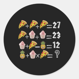 67 Order Operations Math Pemdas Funny Teacher Meme Classic Round Sticker