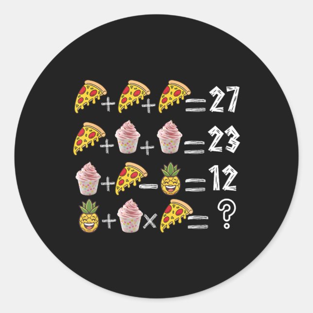 67 Order Operations Math Pemdas Funny Teacher Meme Classic Round Sticker (Front)
