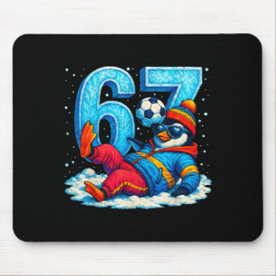 67 Penguin Soccer Funny Winter Meme Gift Mouse Pad