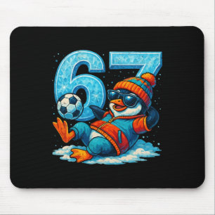 67 Penguin Soccer Funny Winter Meme Gift Mouse Pad