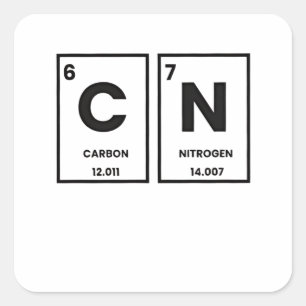 67 Periodic Table Element Chemistry Mason Meme Square Sticker