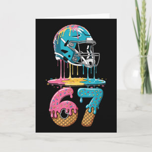 67 Player 67th Birthday Ice Cream American Footbal Card