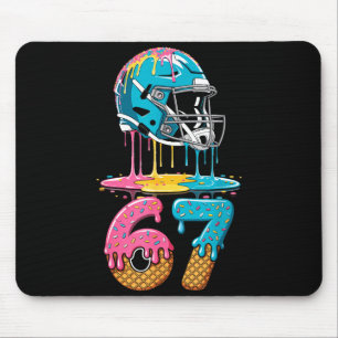 67 Player 67th Birthday Ice Cream American Footbal Mouse Pad