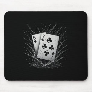 67 Playing Cards Six Seven Meme Card Game Poker Ca Mouse Pad