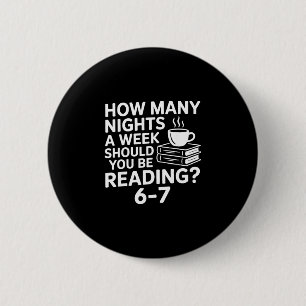 67 Reading Book Lover Funny Six Seven Meme Bookwor 6 Cm Round Badge