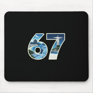 67 Rio Landmarks Illustration Mouse Pad