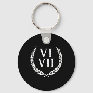 67 Roman Numerals Meme History Teacher Vintage Fun Key Ring