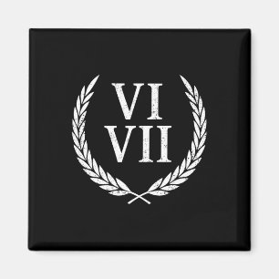67 Roman Numerals Meme History Teacher Vintage Fun Magnet