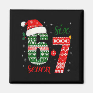 67 Santa Christmas Funny Brainrot For Boys Kids Te Magnet