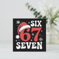 67 Santa Hat Christmas Six Seven Funny Sayings