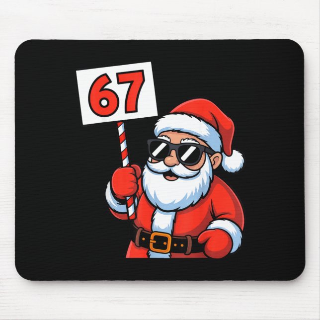 67 Santa Six Seven Christmas  Mouse Pad (Front)