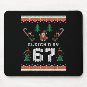 67 Santa Ugly Christmas Six Seven  Mouse Pad
