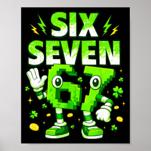 67 Shamrock Six Seven For Kid Boy Youth Girl St Pa Poster