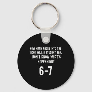 67 Shirt For Teachers 67 Meme English Teacher Six  Key Ring