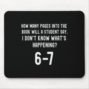 67 Shirt For Teachers 67 Meme English Teacher Six Mouse Pad