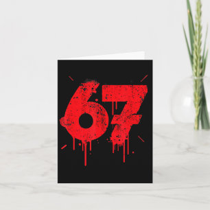 67 Shirt, Funny Shirts 67 Meme Six Seven Men Teen Card