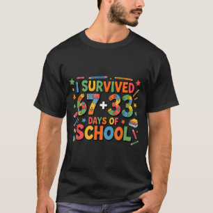 67 six seven 100 days 100th day of school autism T-Shirt