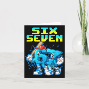 67 Six Seven 6-7 - Funny Italian Brainrot Kids Bas Card