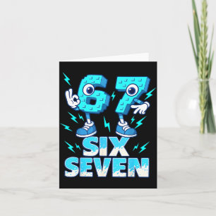 67 Six Seven 6-7 - Funny Italian Brainrot Kids Gam Card