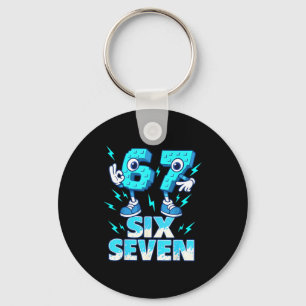 67 Six Seven 6-7 - Funny Italian Brainrot Kids Gam Key Ring