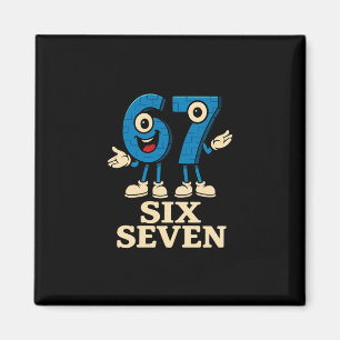 67 Six Seven 6-7 - Funny Italian Brainrot Kids Gam Magnet
