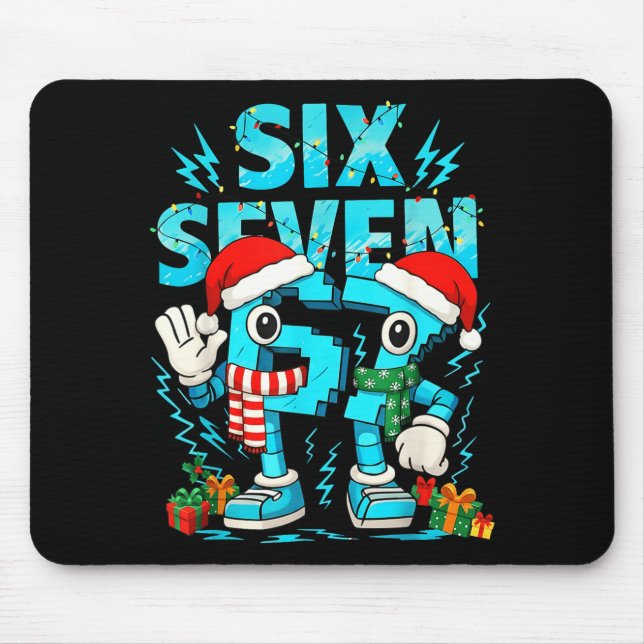 67 Six Seven 6-7 - Funny Italian Brainrot Kids Gam Mouse Pad (Front)