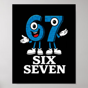 67 Six Seven 6-7 - Funny Italian Brainrot Kids Gam Poster