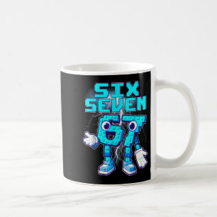67 Six Seven 6-7 Funny Italian Brainrot Meme Kids Coffee Mug