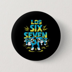 67 Six Seven 6-7 - Funny Steal Brainrot Kids Gamin 6 Cm Round Badge