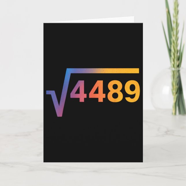 67 Six Seven 6-7 Meme  Card (Front)