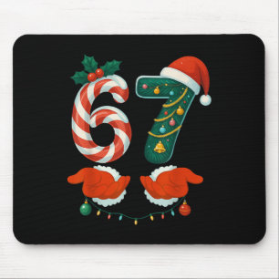 67 Six Seven 6 7 Meme Custome Couple Christmas Mat Mouse Pad