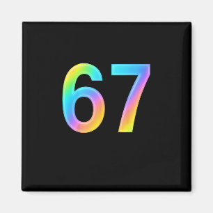 67 Six Seven 6 7 Meme Design Funny 6 7 1  Magnet