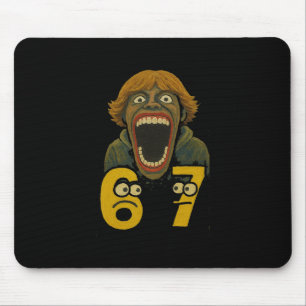 67 Six Seven 6 7 Meme Design Funny 6 7 2  Mouse Pad