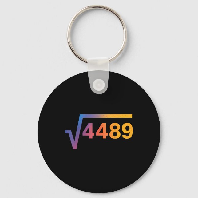 67 Six Seven 6-7 Meme  Key Ring (Front)