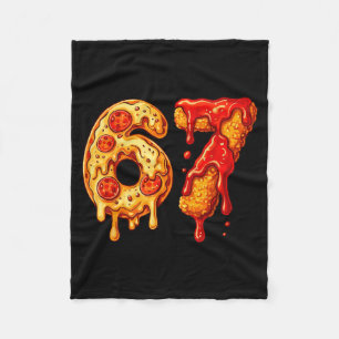 67 Six Seven 6-7 Pizza & Chicken Nugget - Kids Fleece Blanket