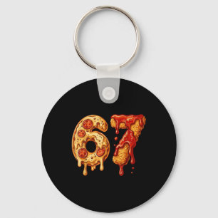 67 Six Seven 6-7 Pizza & Chicken Nugget - Kids Bra Key Ring