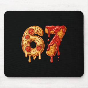 67 Six Seven 6-7 Pizza & Chicken Nugget - Kids Bra Mouse Pad