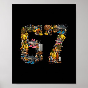 67 Six Seven Birthday Meme Viral Italian Brainrot  Poster