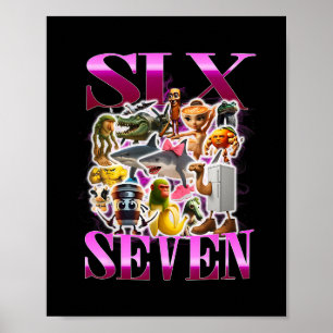 67 Six Seven Birthday Meme Viral Italian Brainrot  Poster