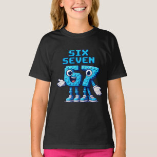 67 Six Seven Blue Retro Pop Culture T-Shirt