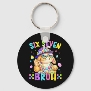 67 Six Seven Bruh Bunny for Kids Girls Boy Women Key Ring