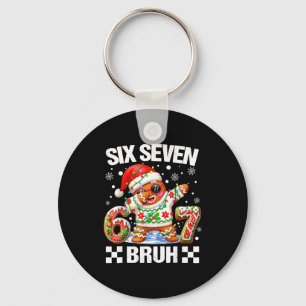 67 Six Seven Bruh Christmas 6 7 Meme Funny Gingerb Key Ring