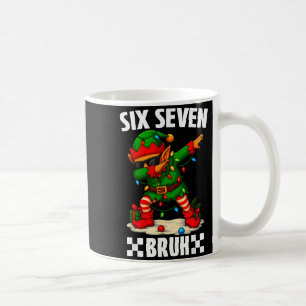 67 Six Seven Bruh Funny Christmas Dabbing Elf 6 7 Coffee Mug