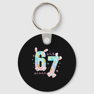 67 Six Seven Bunny Rabbit For Girls Kids Boys Teac Key Ring