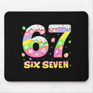 67 Six Seven Bunny Rabbit For Girls Kids Boys Teac Mouse Pad