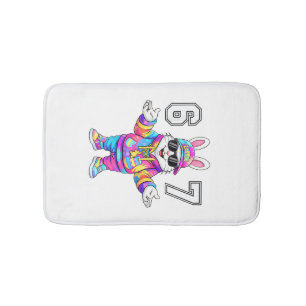 67 Six Seven Bunny Tie Dye Easter Day 67 Meme Men  Bath Mat