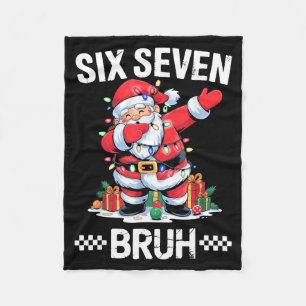 67 Six Seven Burh Christmas 6 7 Meme  Fleece Blanket