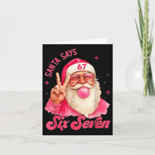 67 Six Seven Burh Funny Christmas 6 7 Meme Men Wom Card