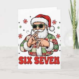 67 Six Seven Burh Funny Christmas 6 7 Meme Men Wom Card